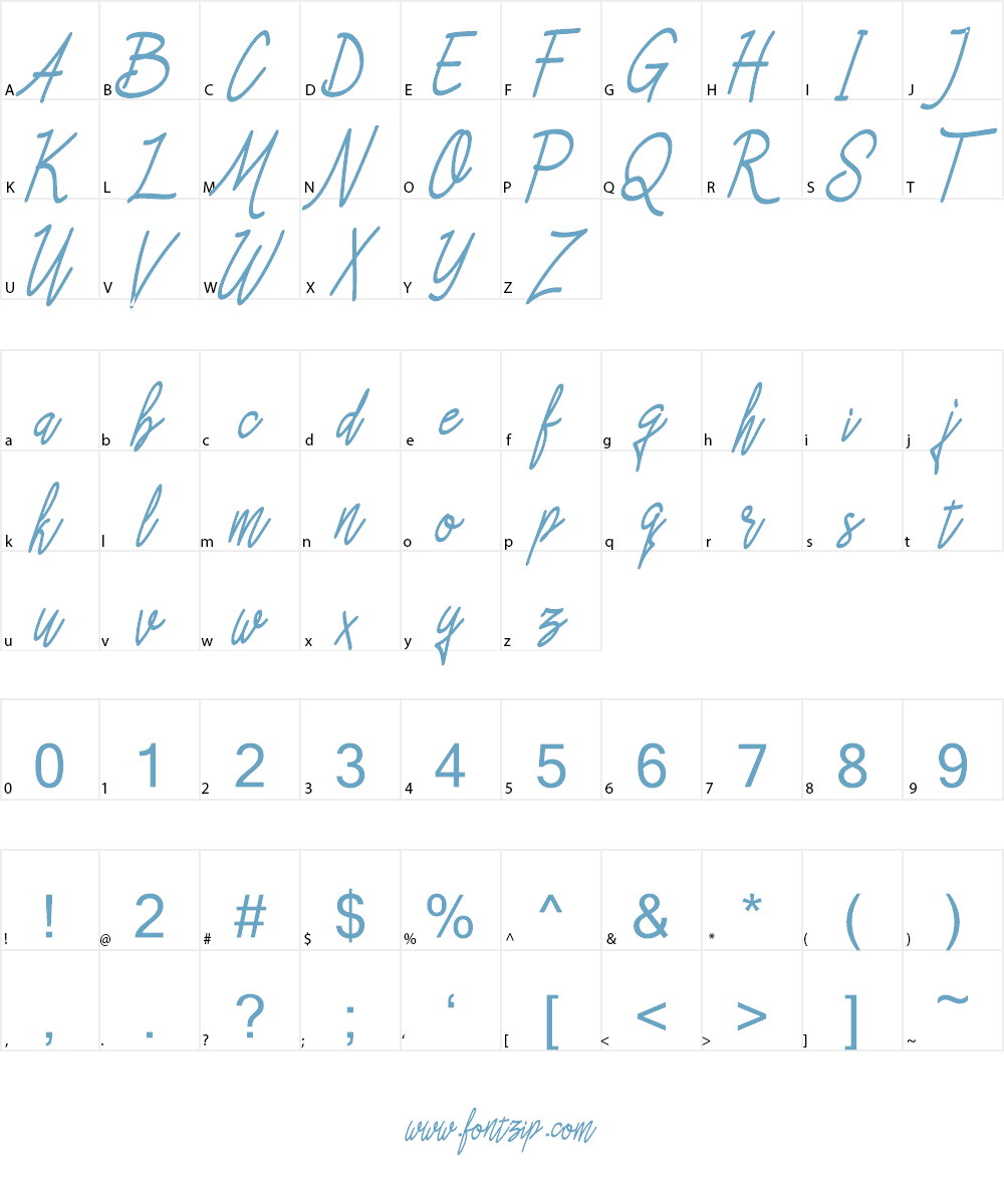 Asfrogas Font Character
