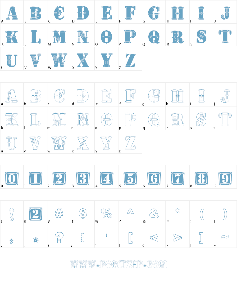 geosteam Font Character