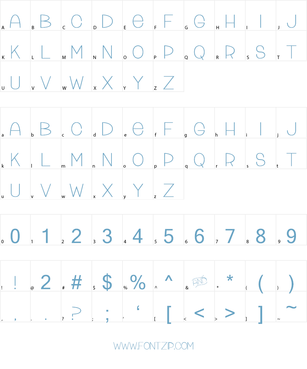 Tattle & Tales Font Character