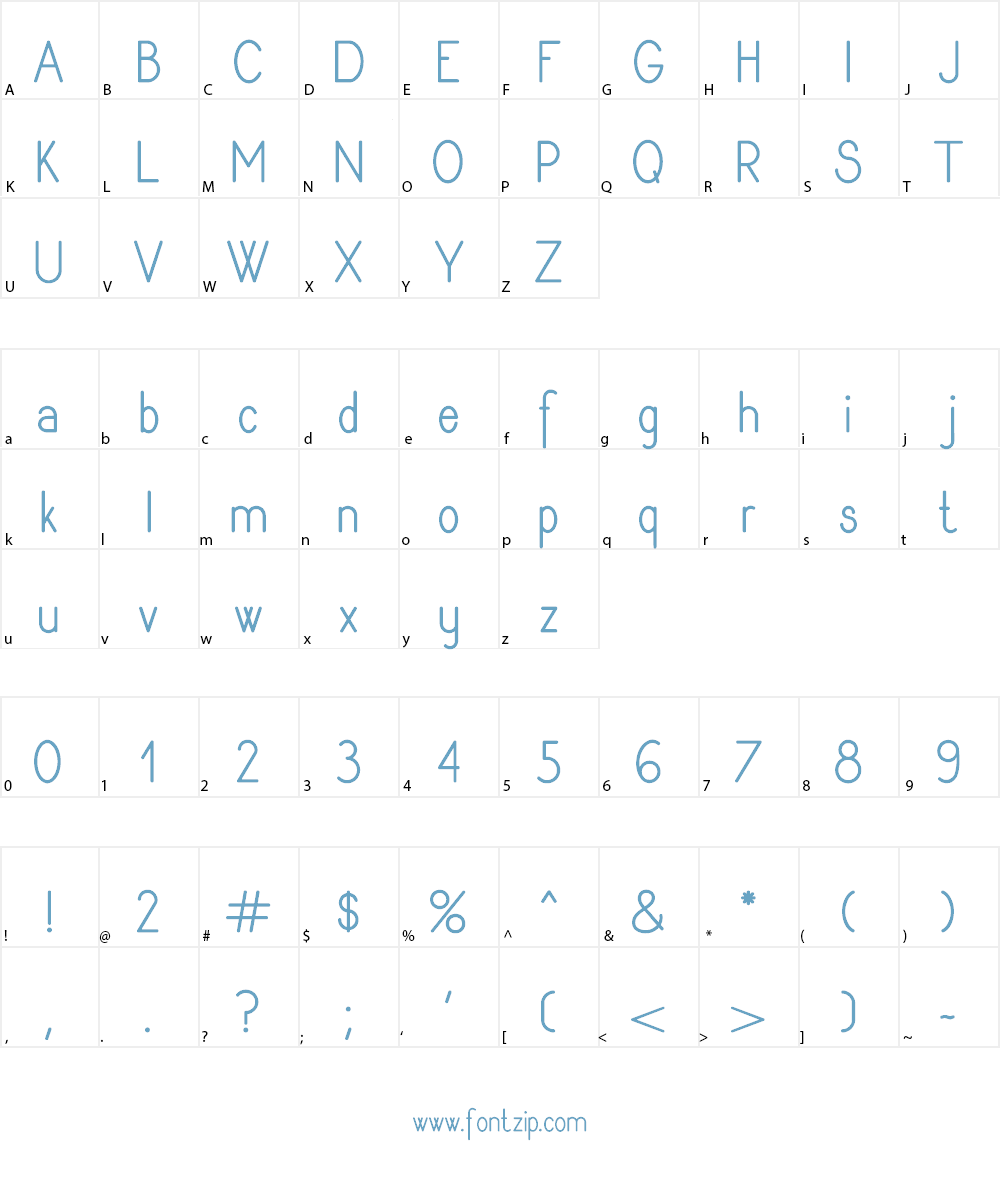 Rythmus Font Character