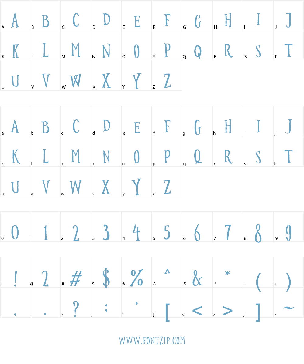 Surabanglus Font Character