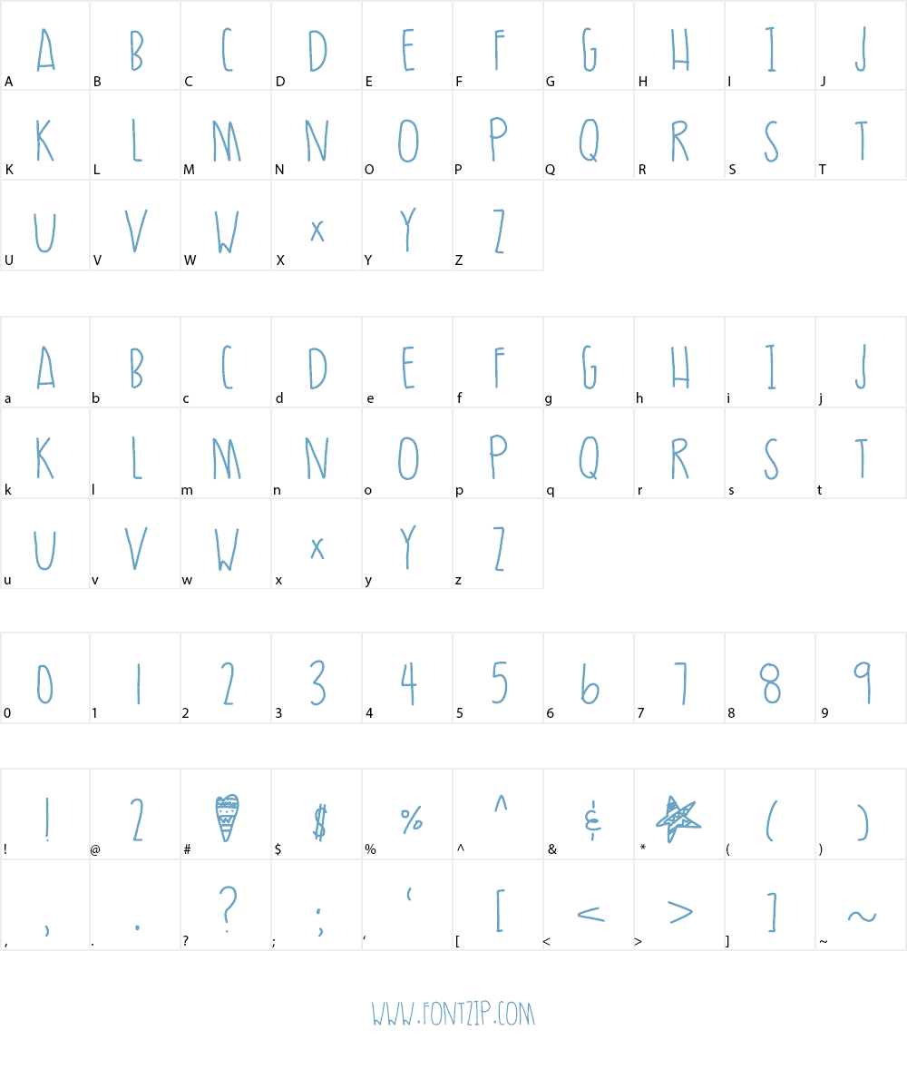 UltraMoire Font Character