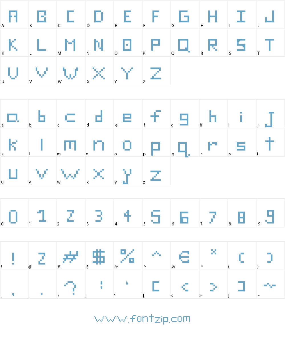 Blank Font Character