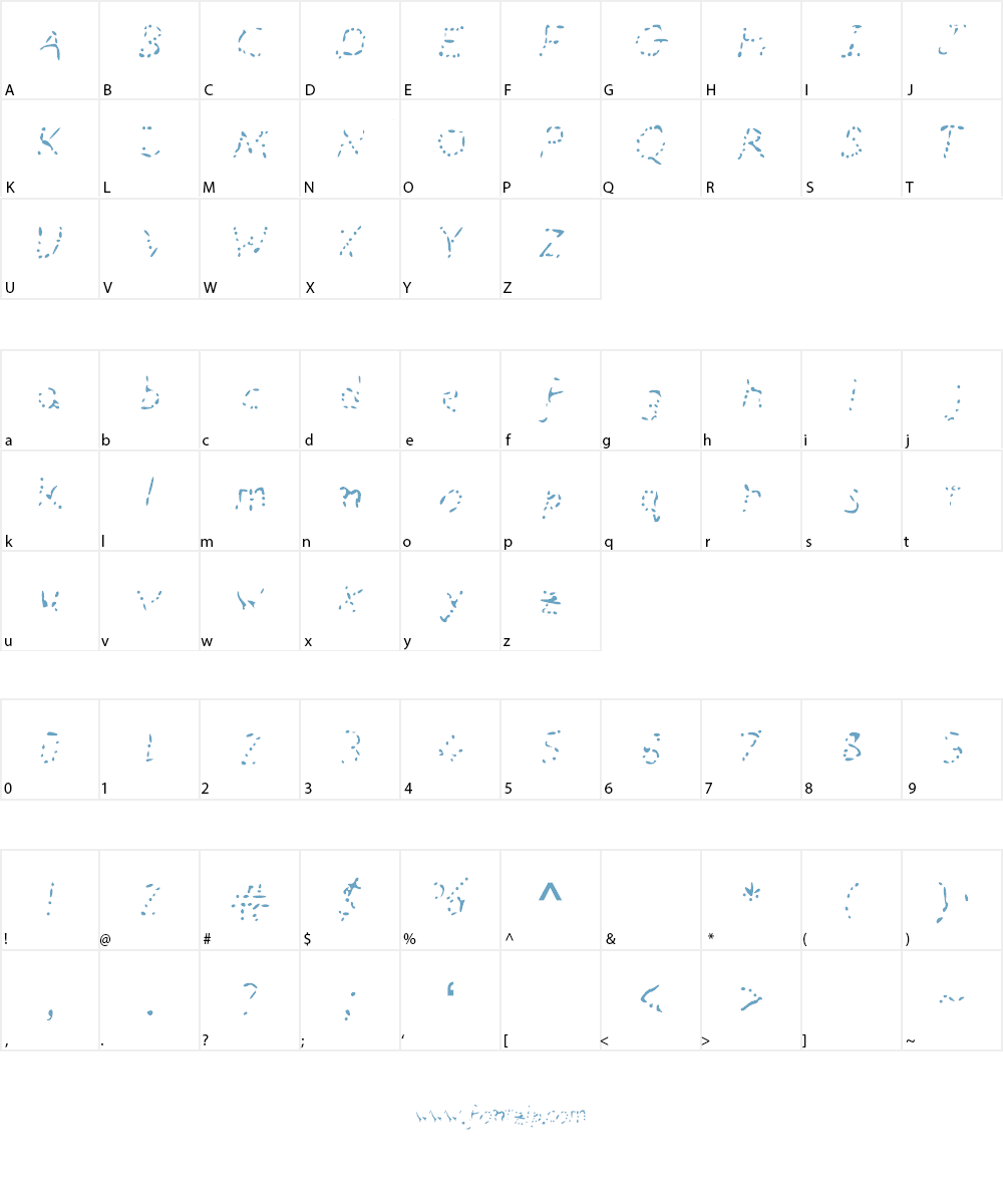 _Busy_Bees Font Character