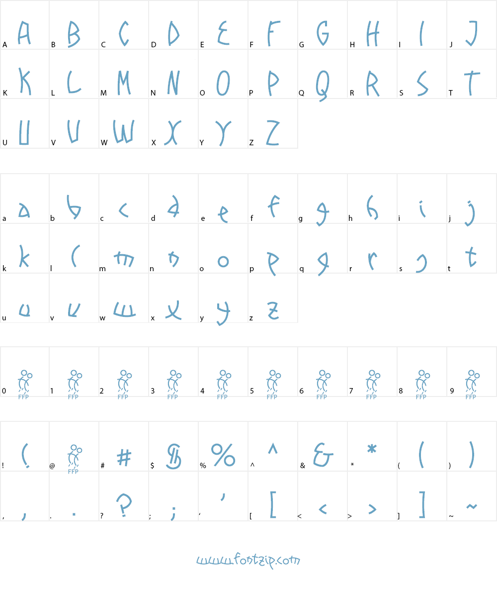 Promenades Font Character