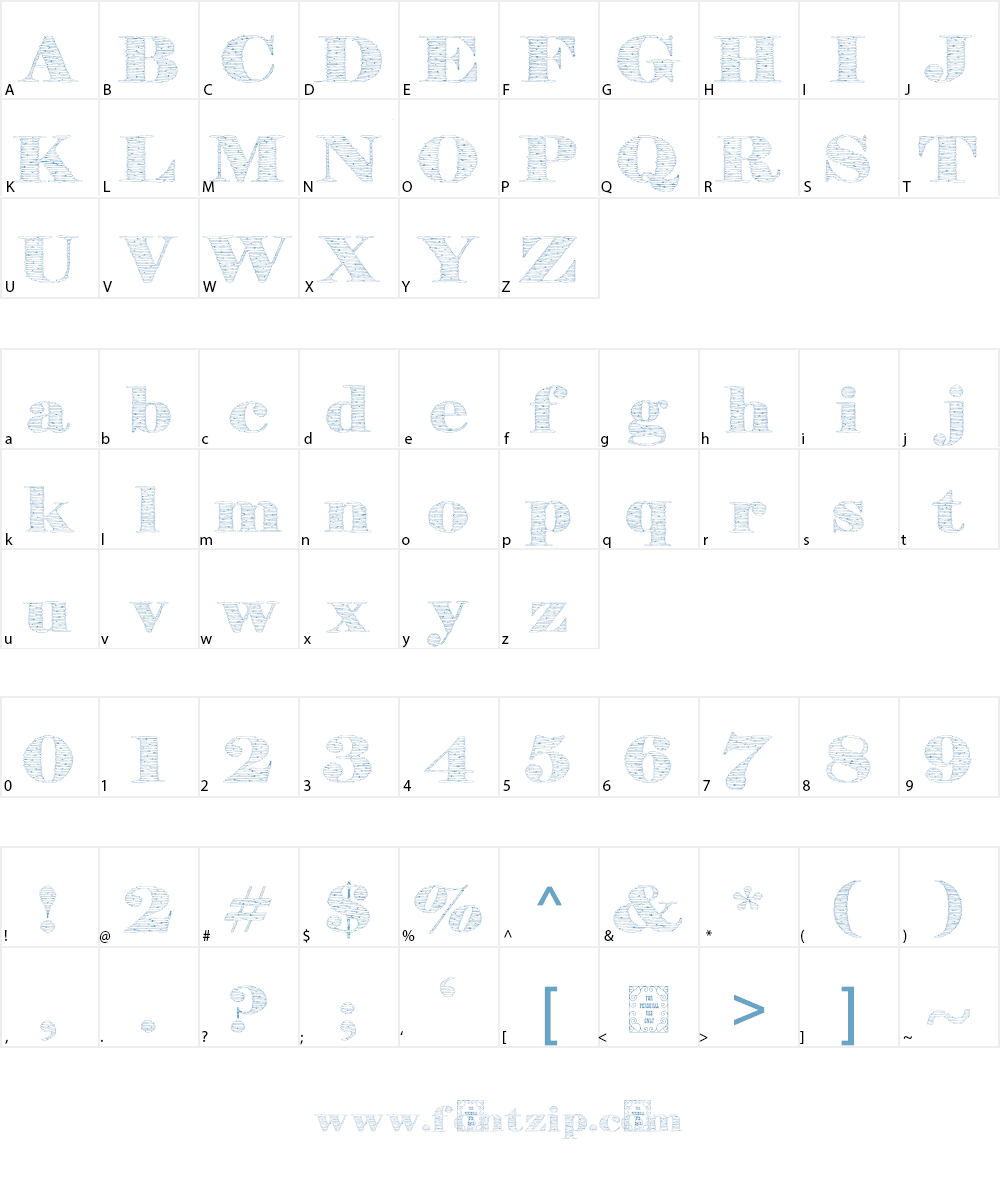 StoneStoryPlusP Font Character