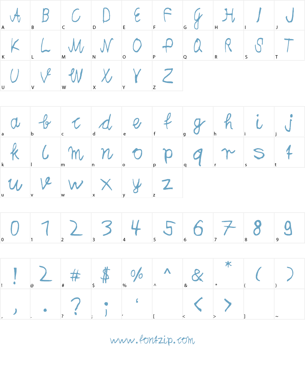 Melchior_Handwritten Font Character