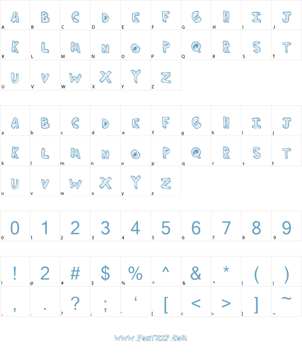 ThirdHand Font Character