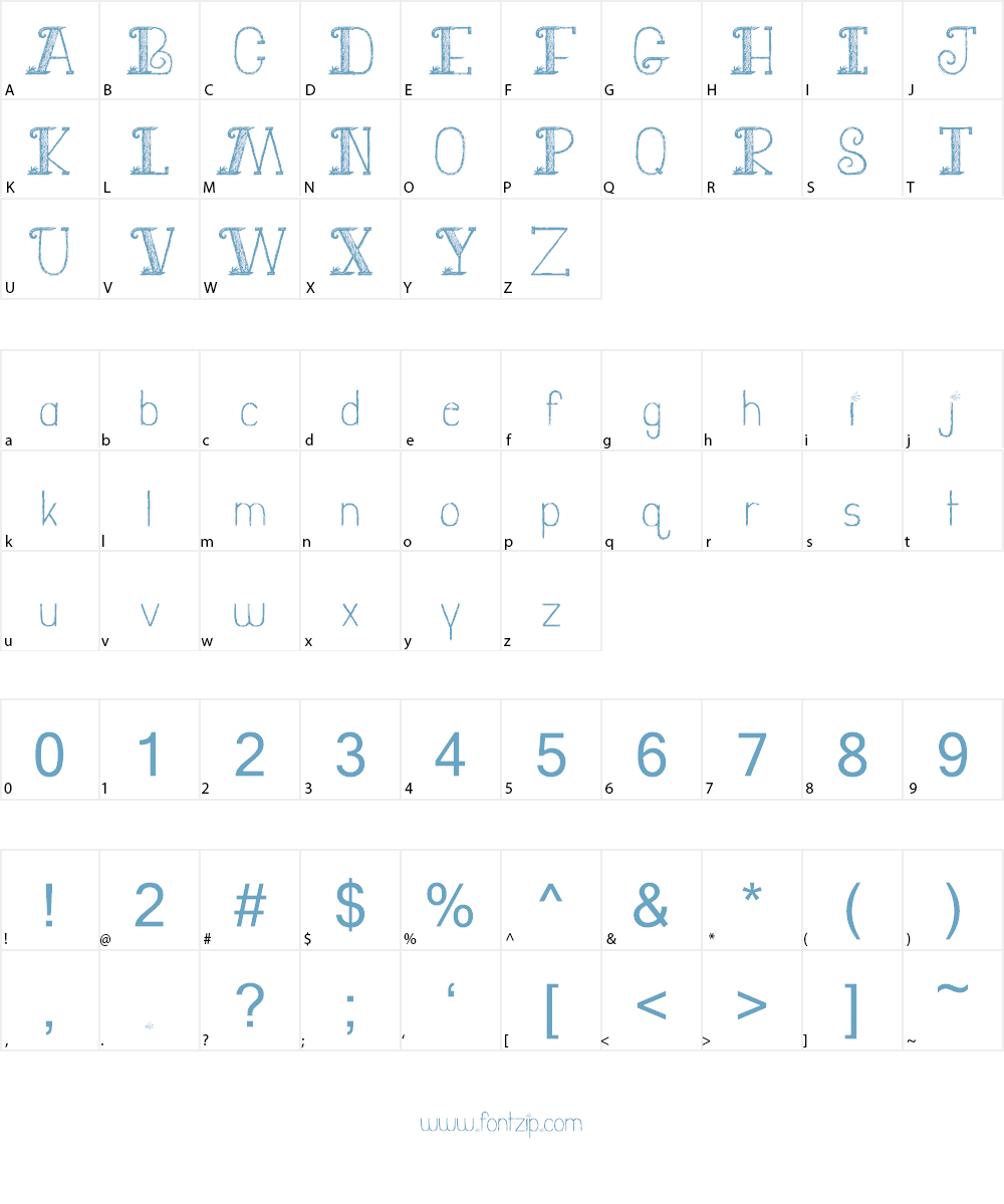 Jury Duty Font Character
