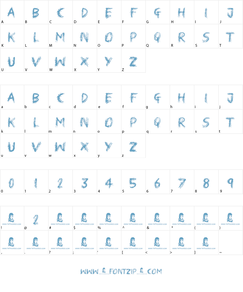 Nowadays Font Character