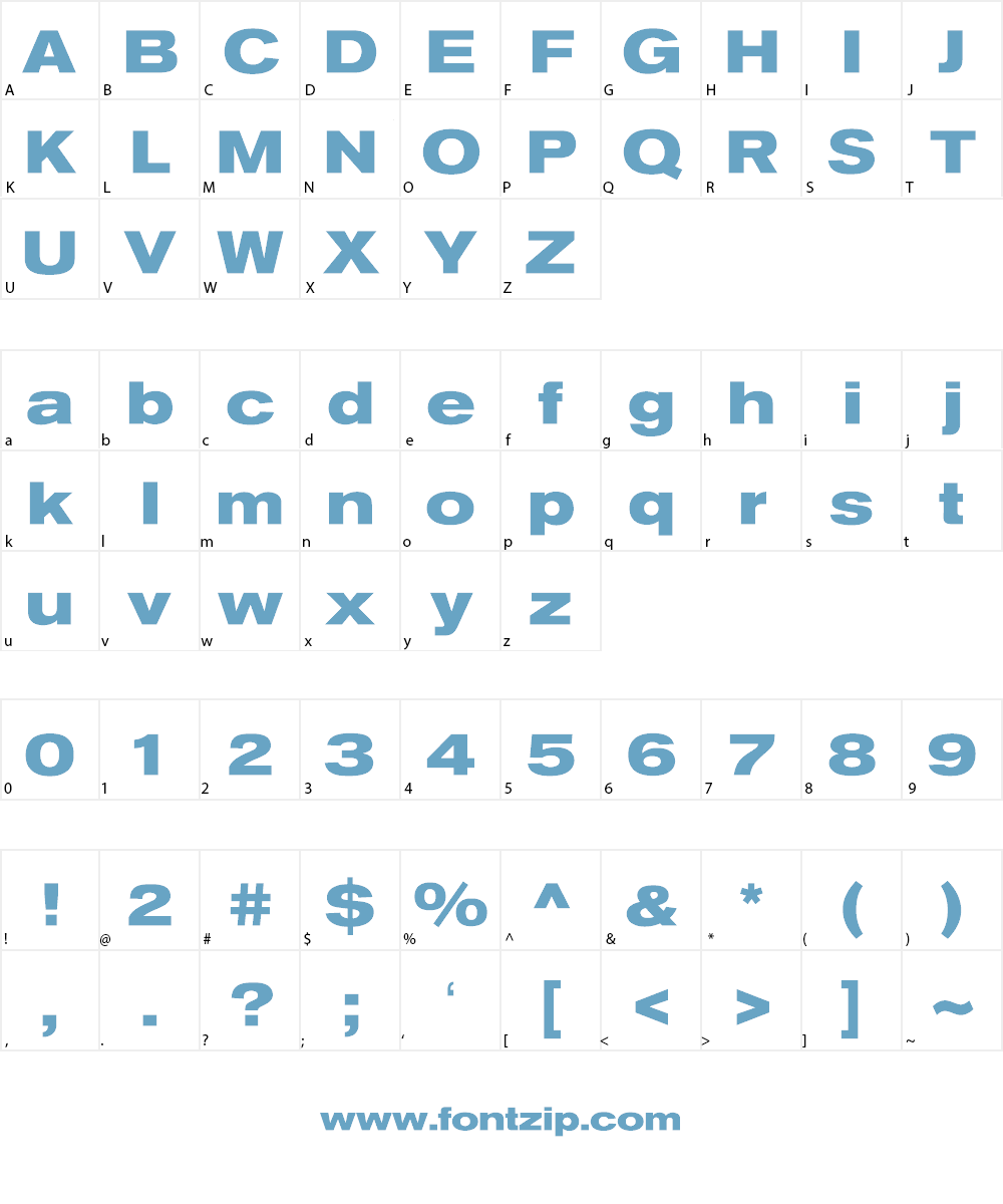 THE_DONALD Font Character