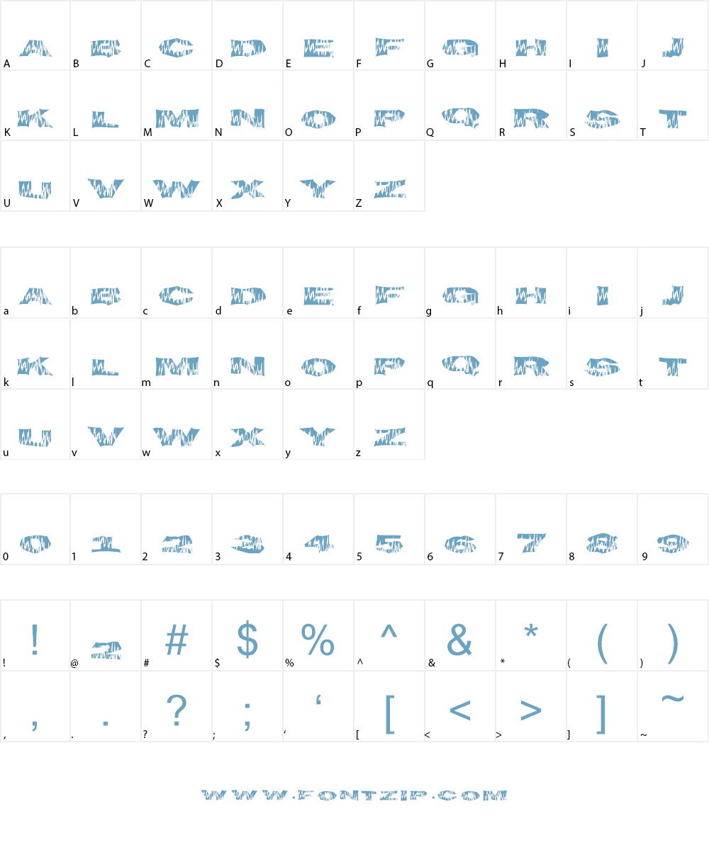 FlameTime Font Character