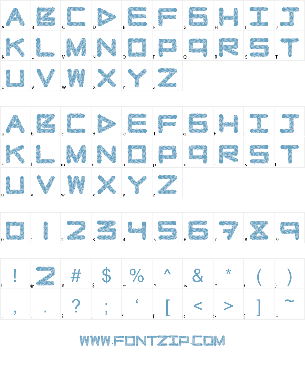 NaughtyPipe Font Character