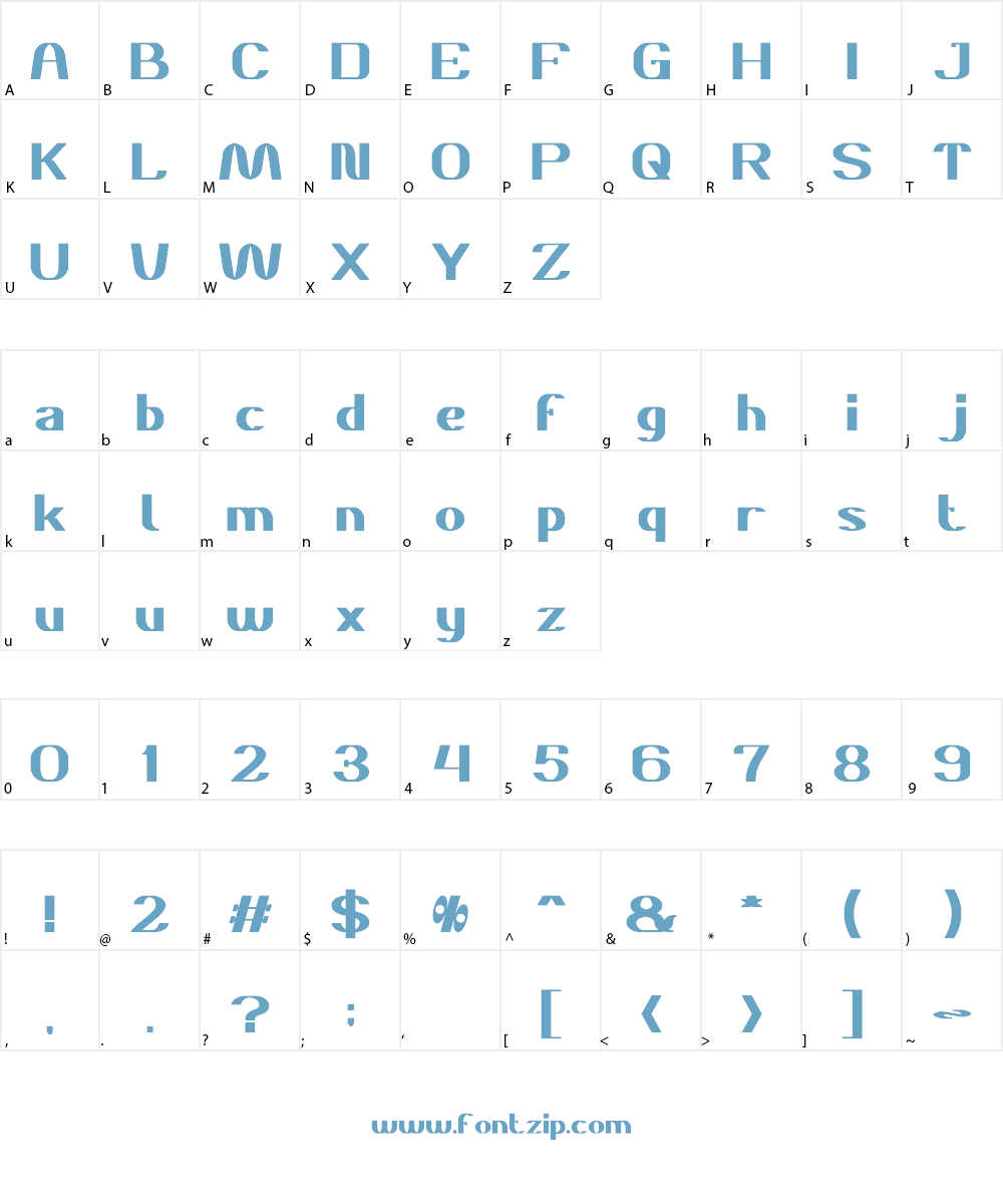 DANIEL Font Character