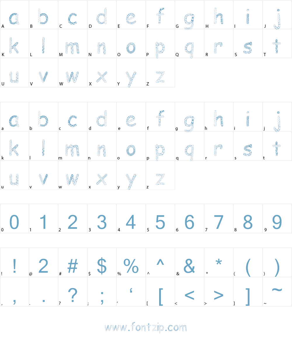 Doodlowers Font Character