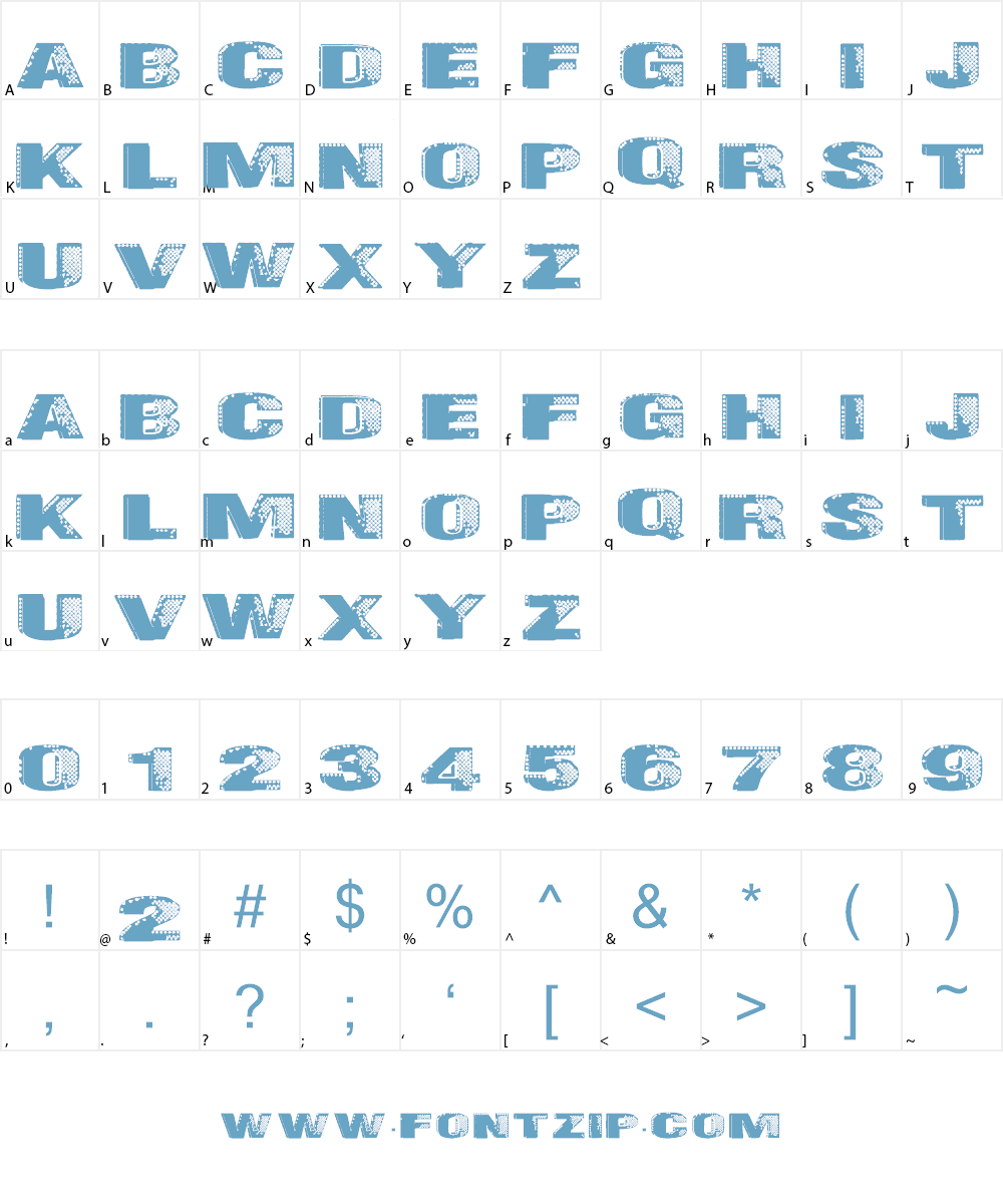 Badazzle Font Character