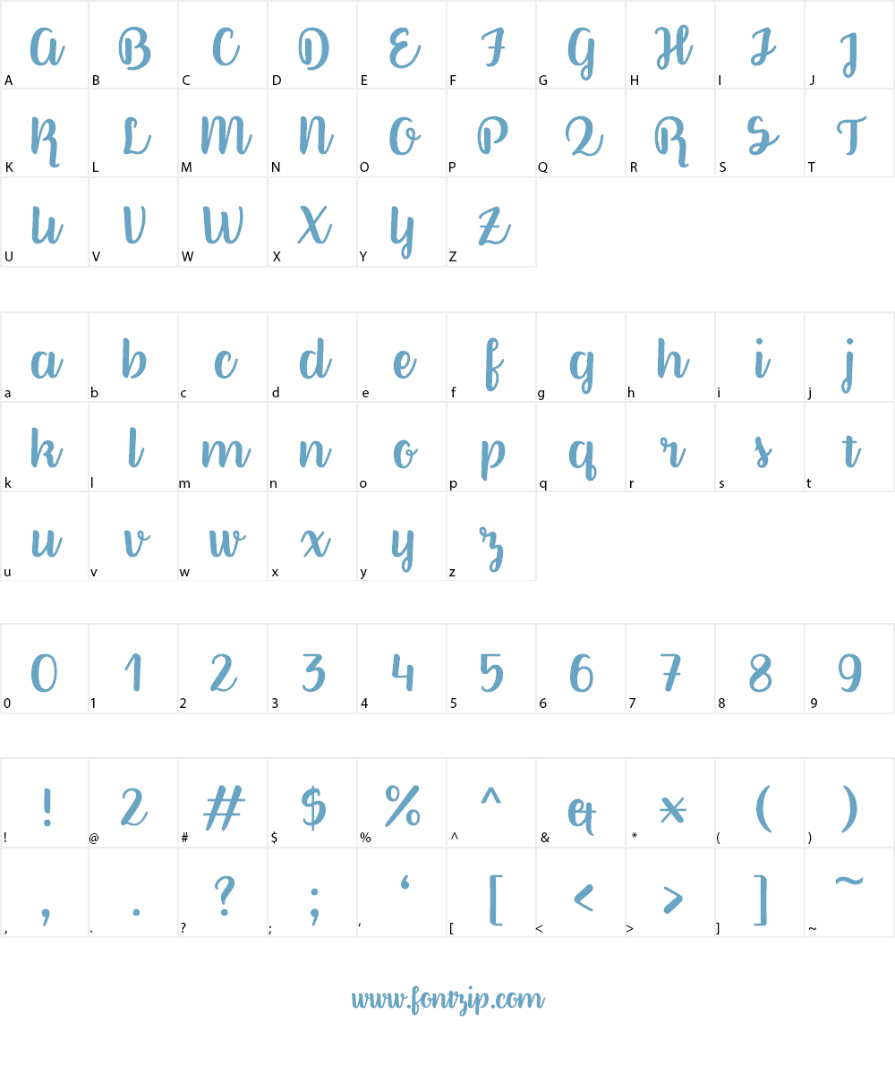 Better Phoenix Sample Font Character
