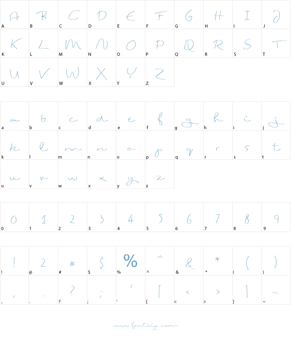 Ting Tong Font Character