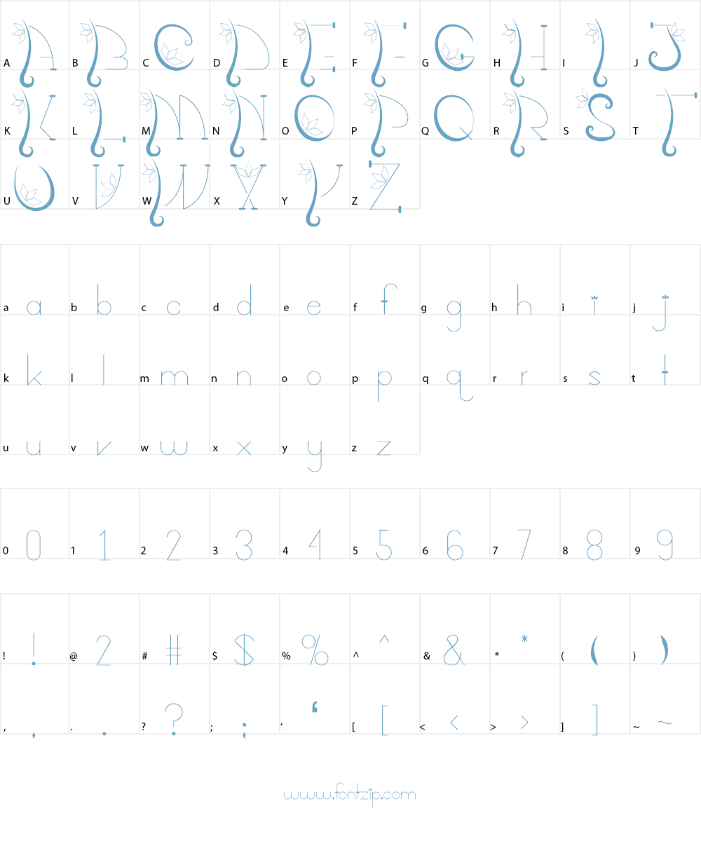 Kalopsia} Font Character