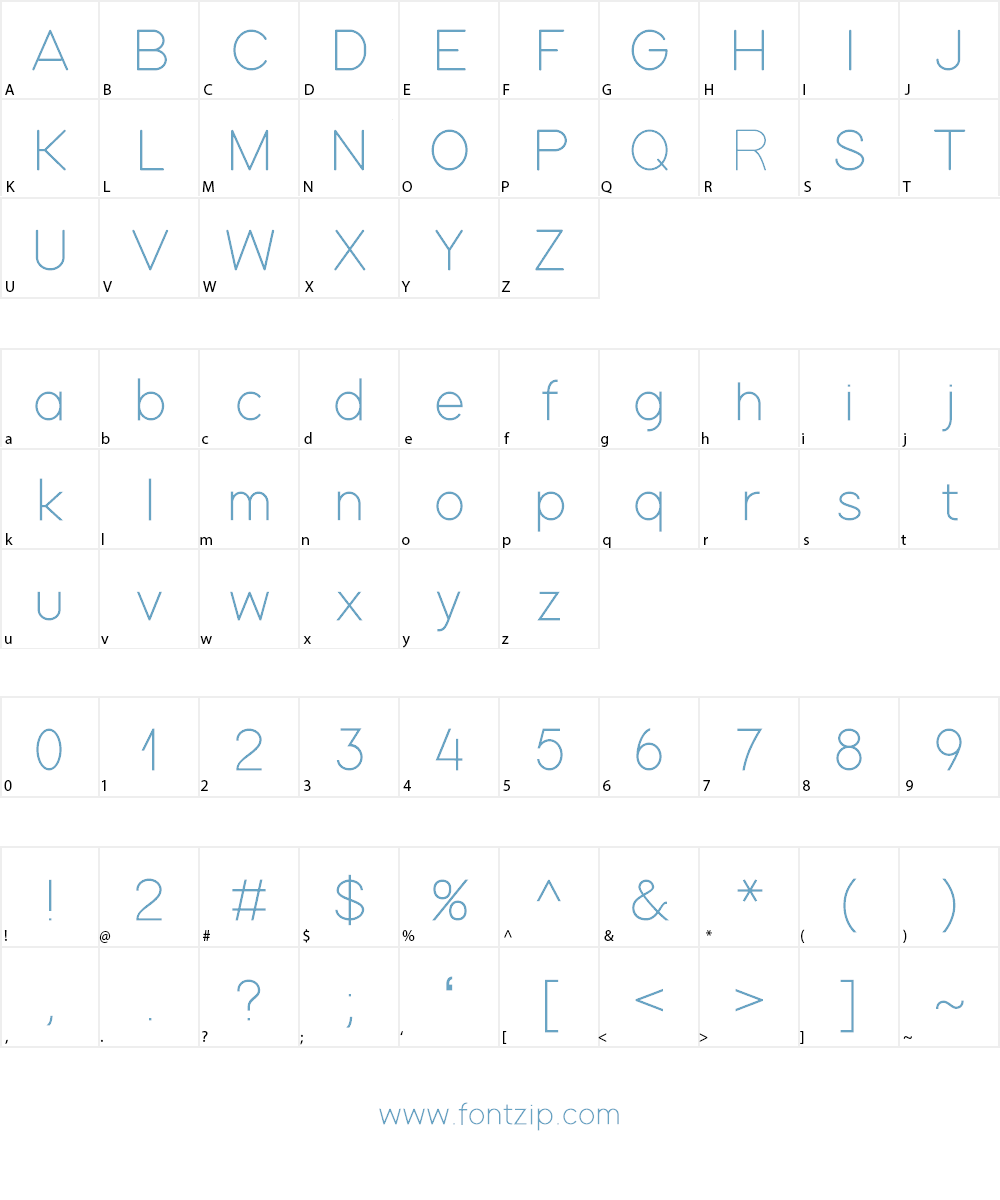 Cursus Font Character
