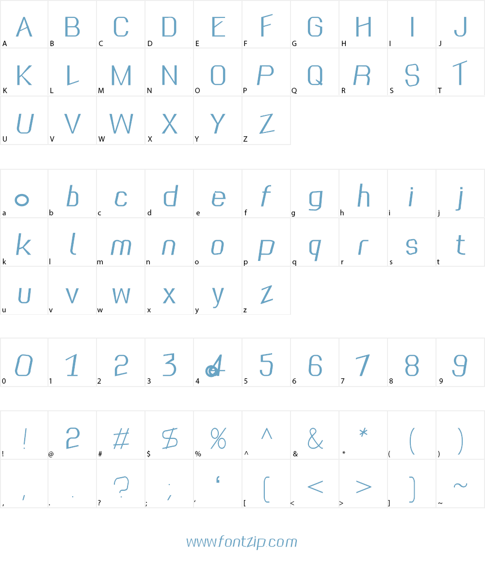 Summit Font Character