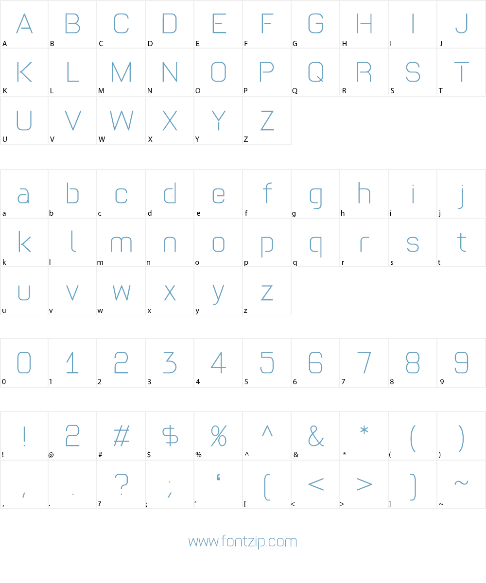 TWI Font Character