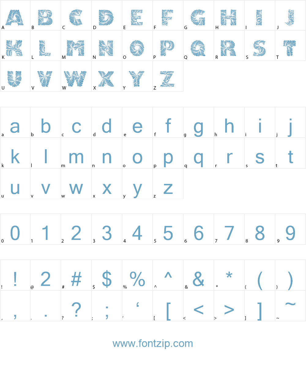 DoodLeafs Font Character