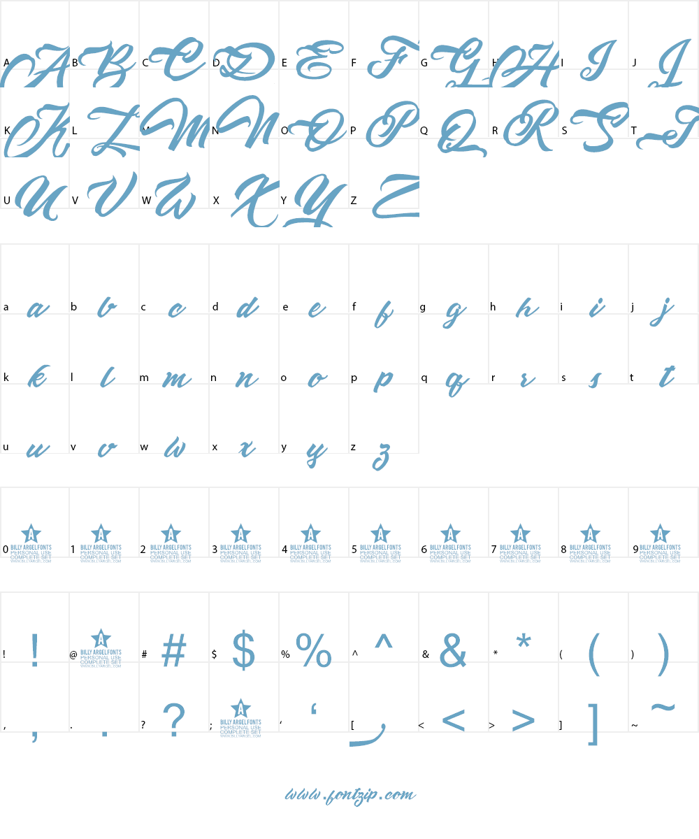 Altamonte Personal Use Font Character