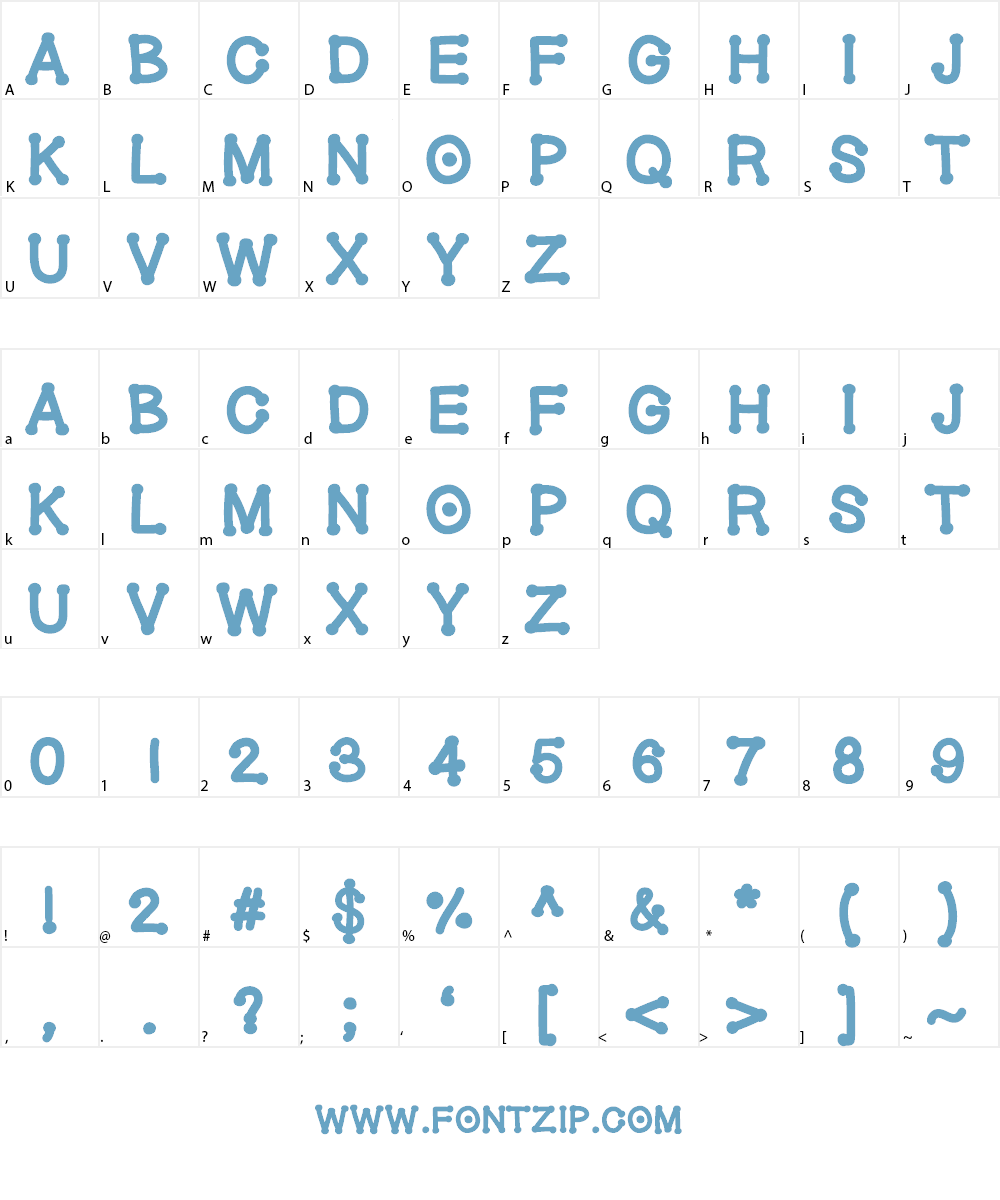 GelDoticaHeavy Font Character