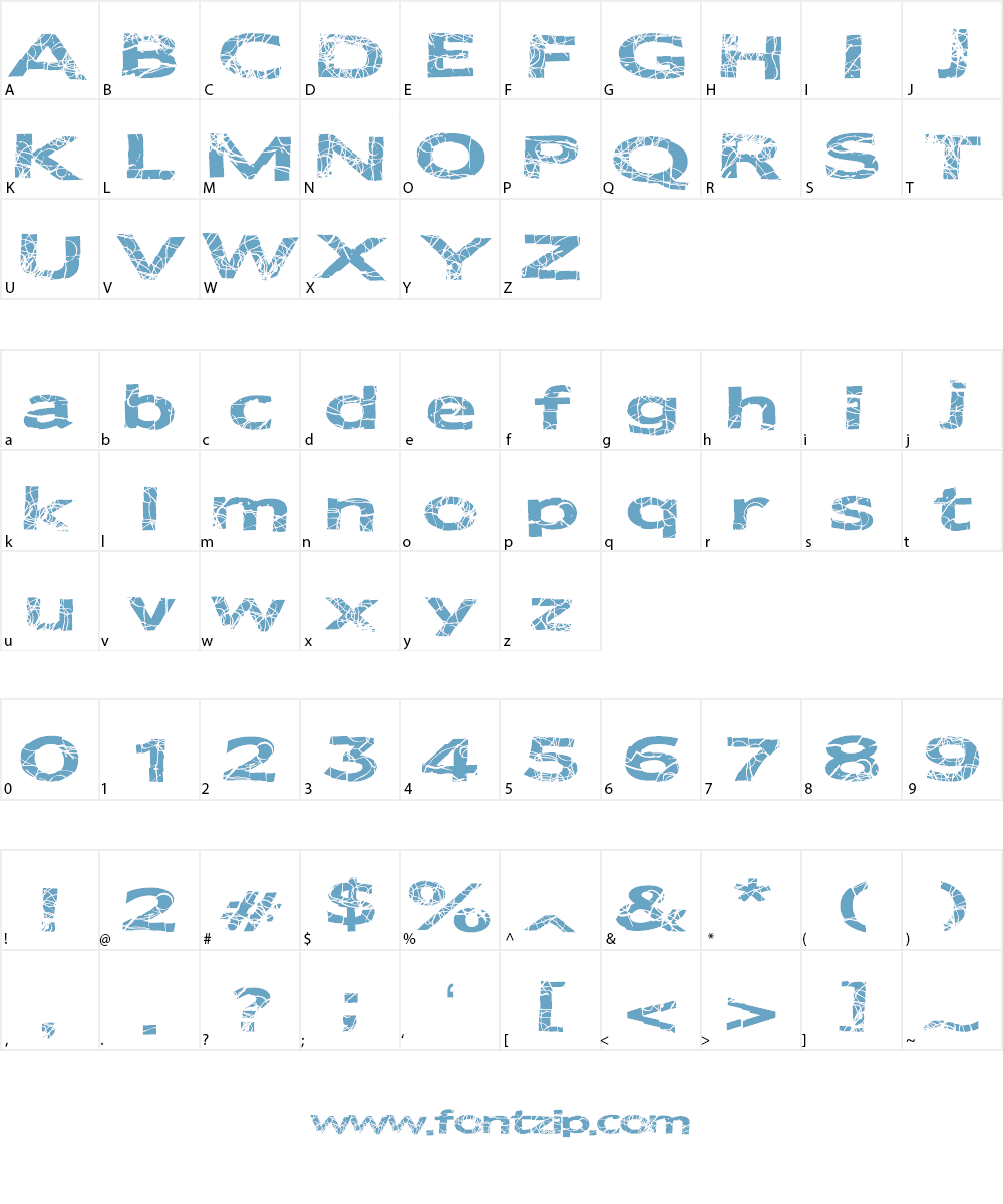 MetalCrime Font Character