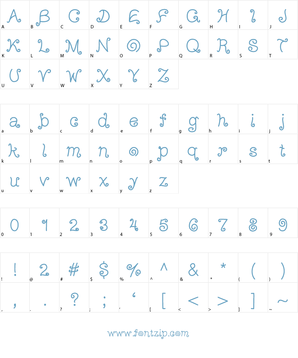 ArizonaTumbleweed Font Character