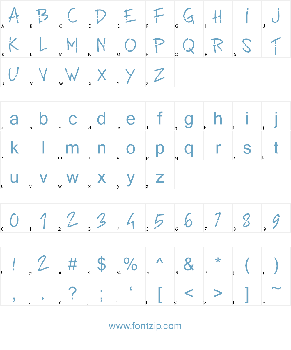 PWLinefont Font Character