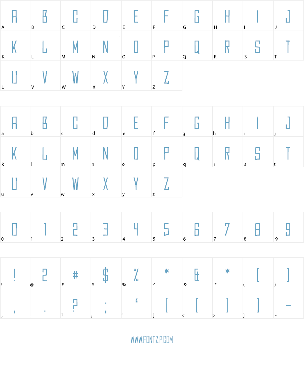 Caperput Font Character