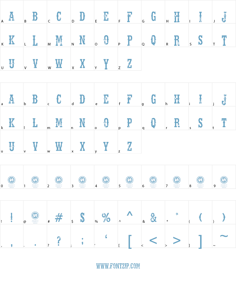 Fort Death Font Character