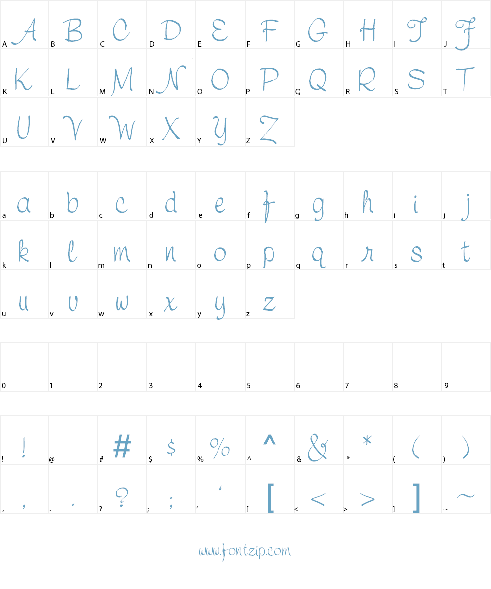 Symca Font Character