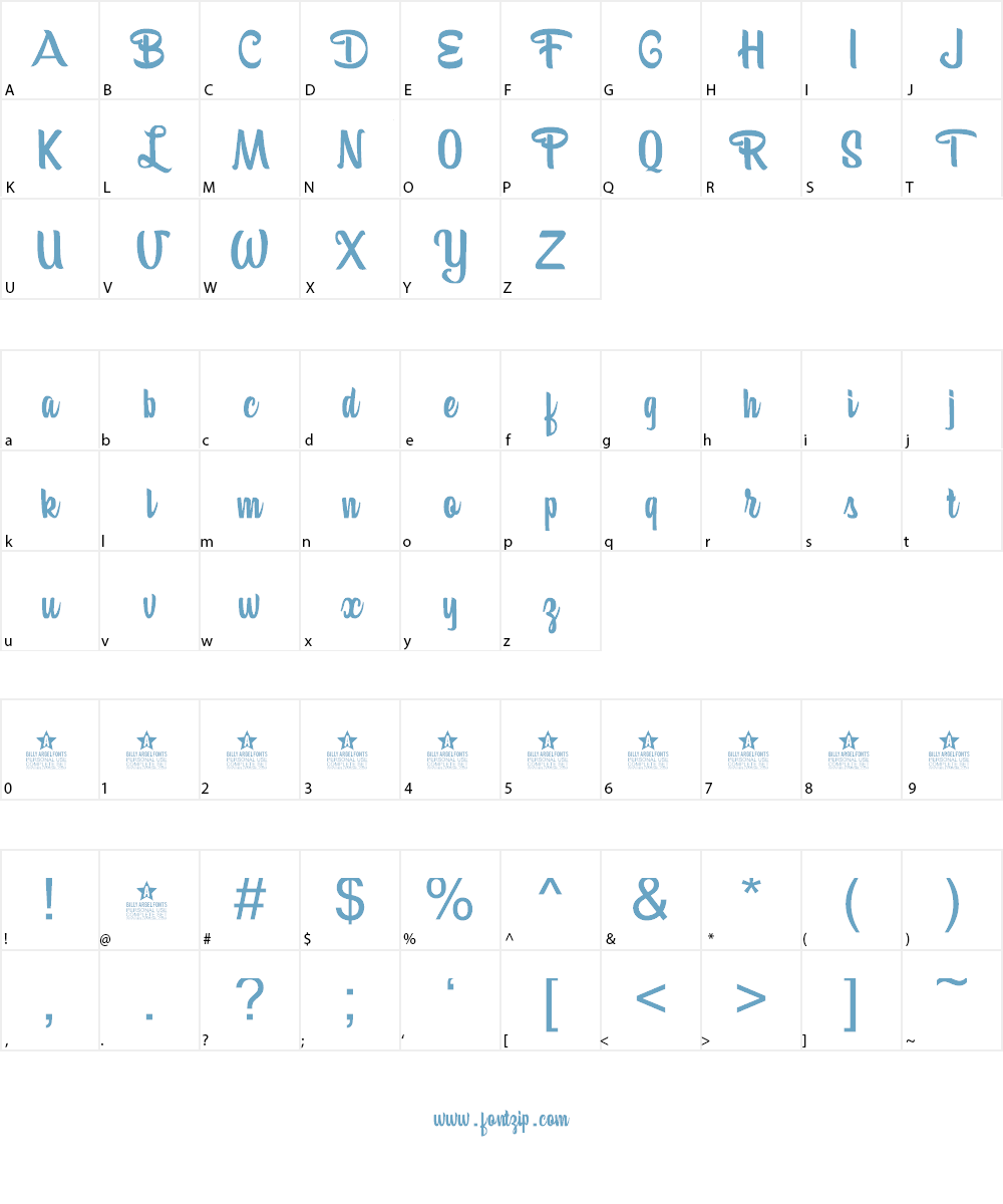 Bananas Personal Use Font Character