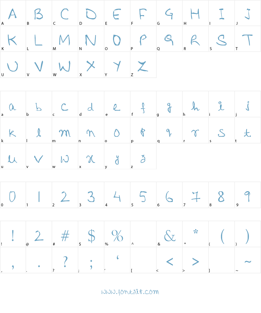 Icecreamo Font Character