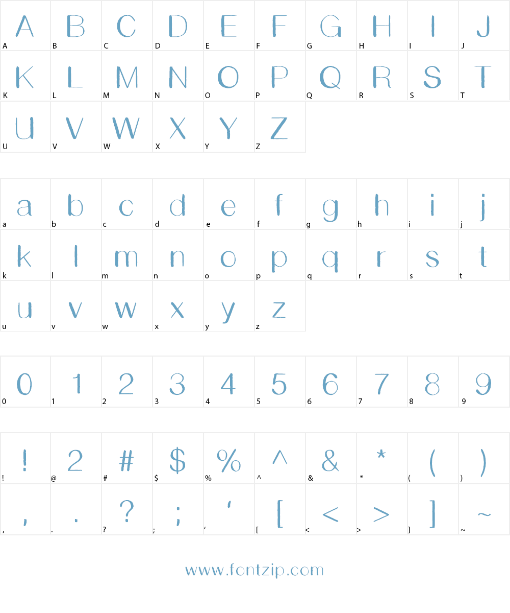 Shmooper Font Character