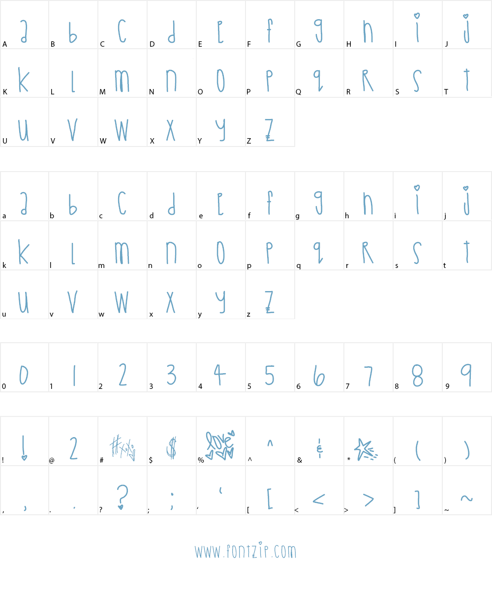 AsiagoBagels Font Character