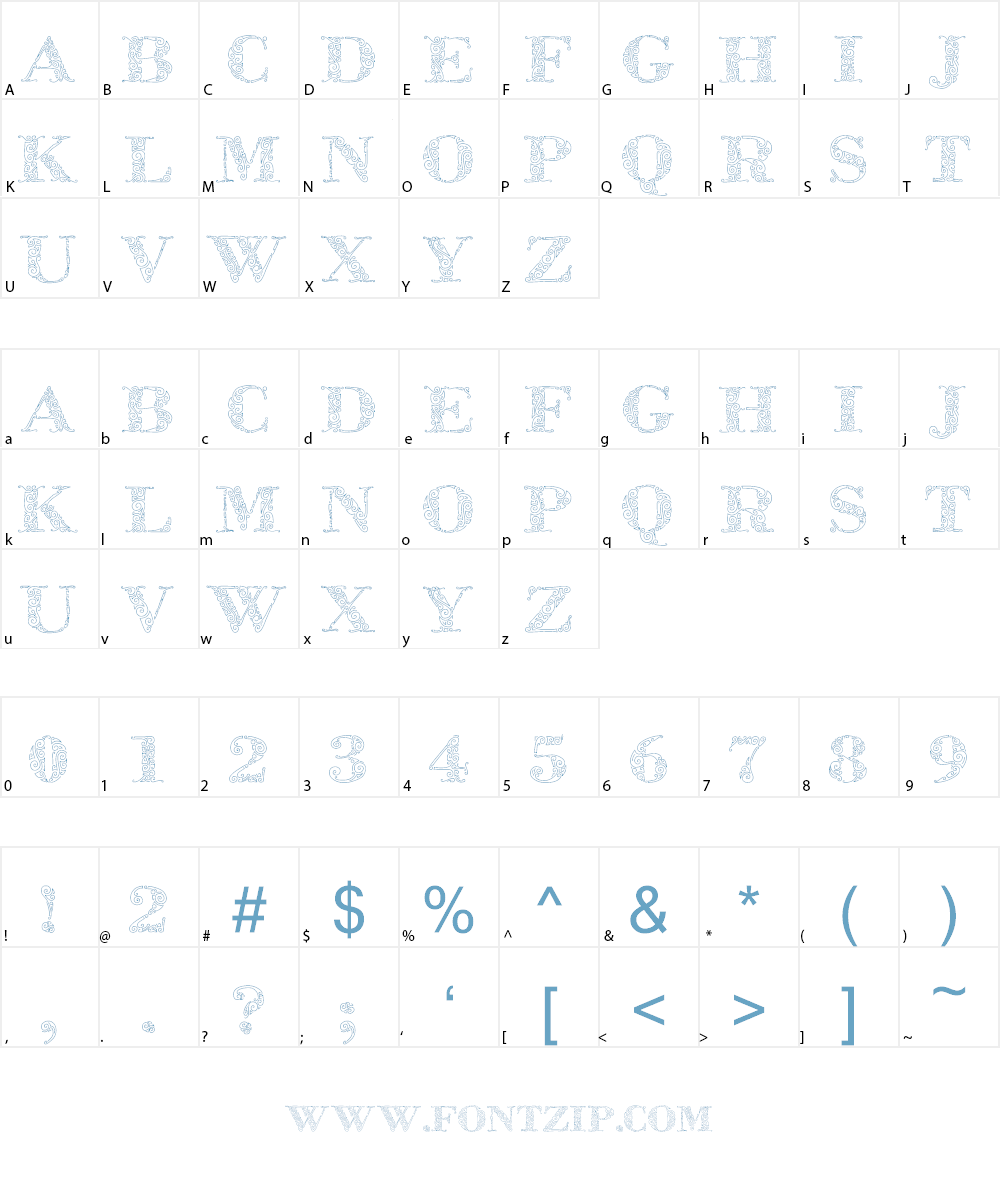 ZsylettPro Font Character