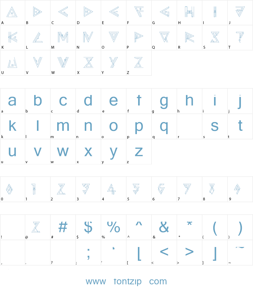 Queen of Serpents Font Character