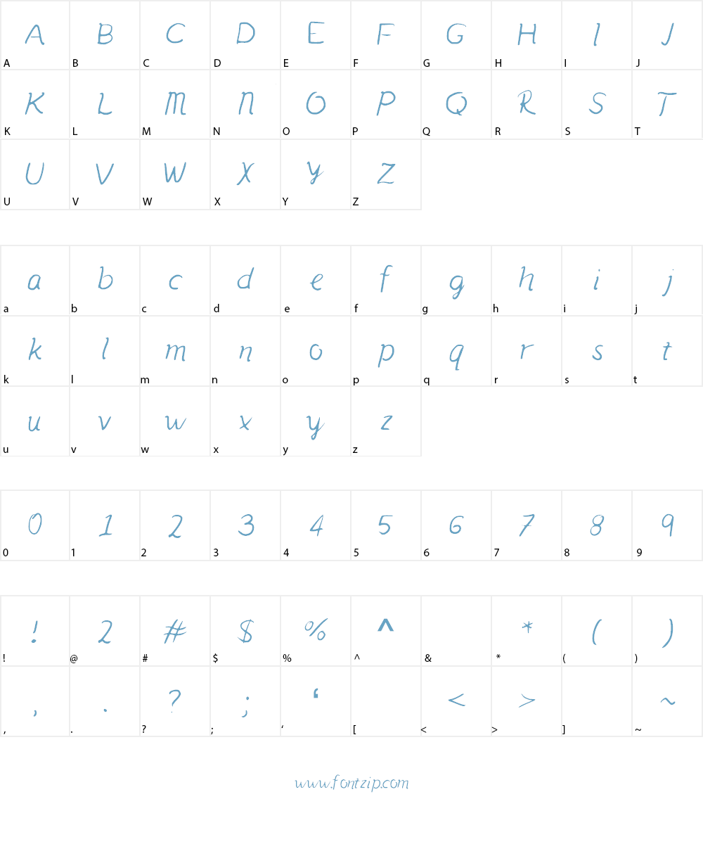 Amihan Font Character