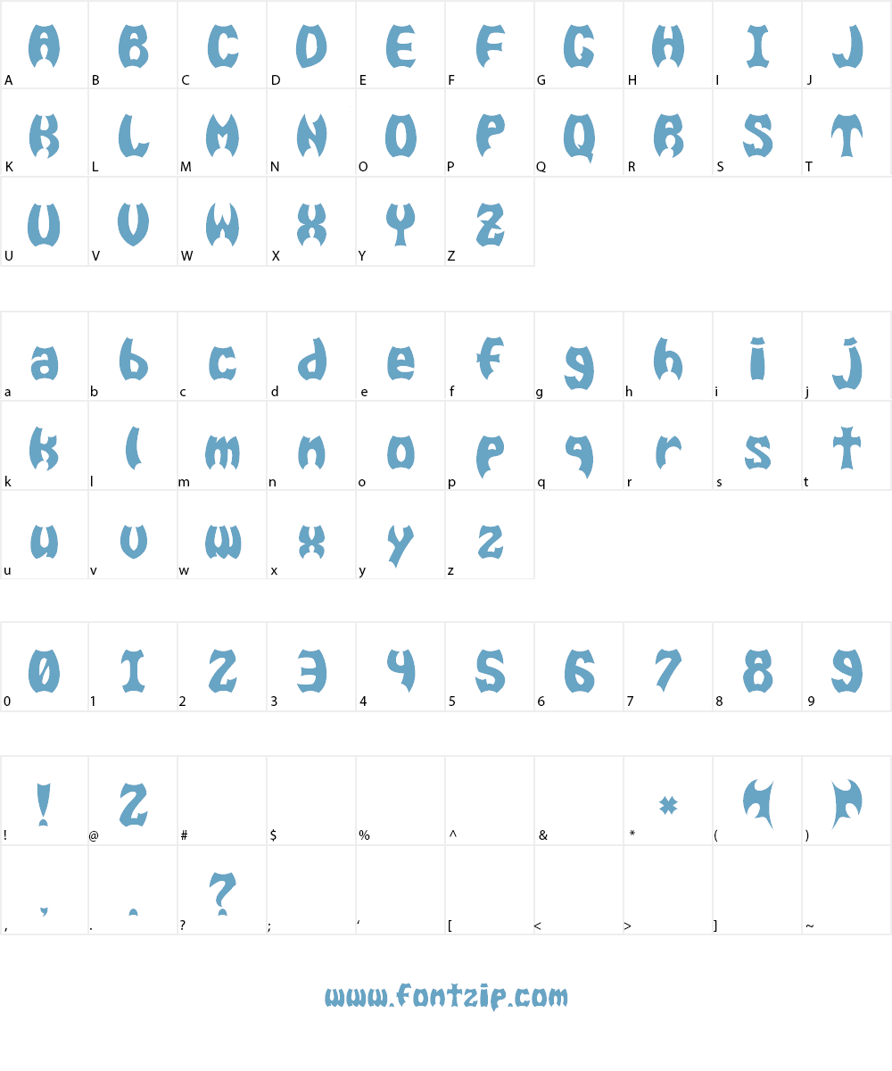 BAT MEN__G Font Character