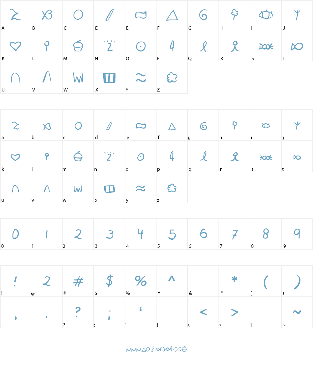 Tuffin Font Character