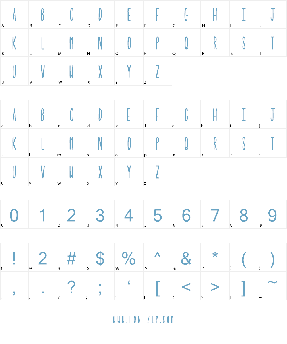 Tulip Font Character