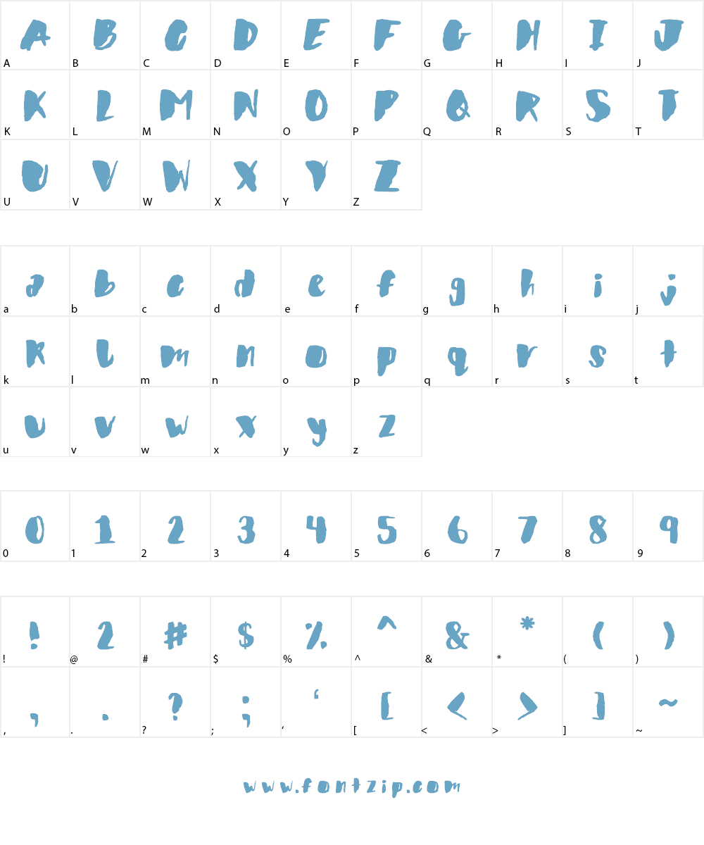 Wildflower Font Character