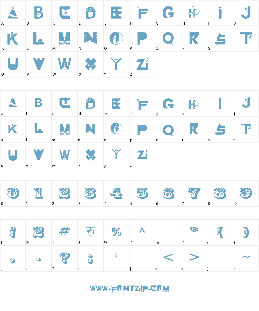 Patriotic Nepal Font Character
