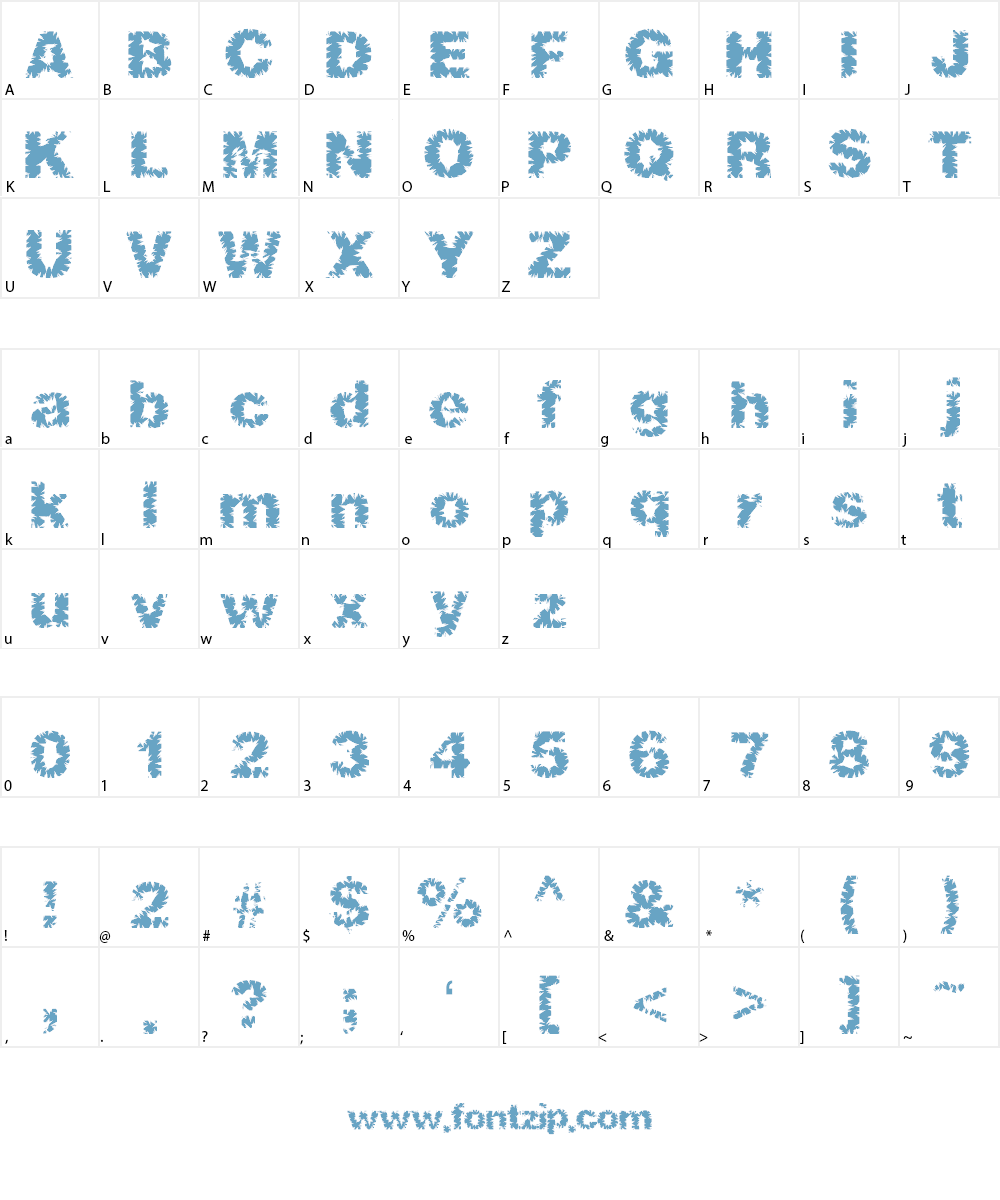 ShredHard Font Character
