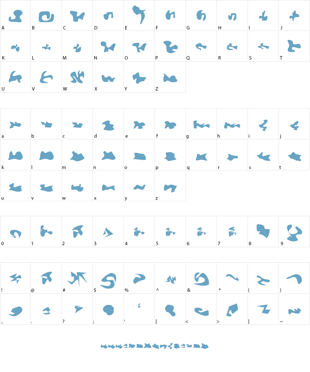 Camo3 Font Character