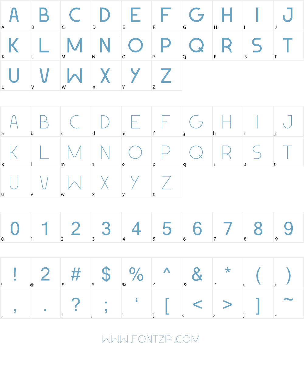 Geomaniac Font Character